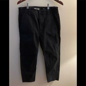 VINCE Navy Flat Front Cargo Pant with Patch Pocket and Drawstring Detail Size 4